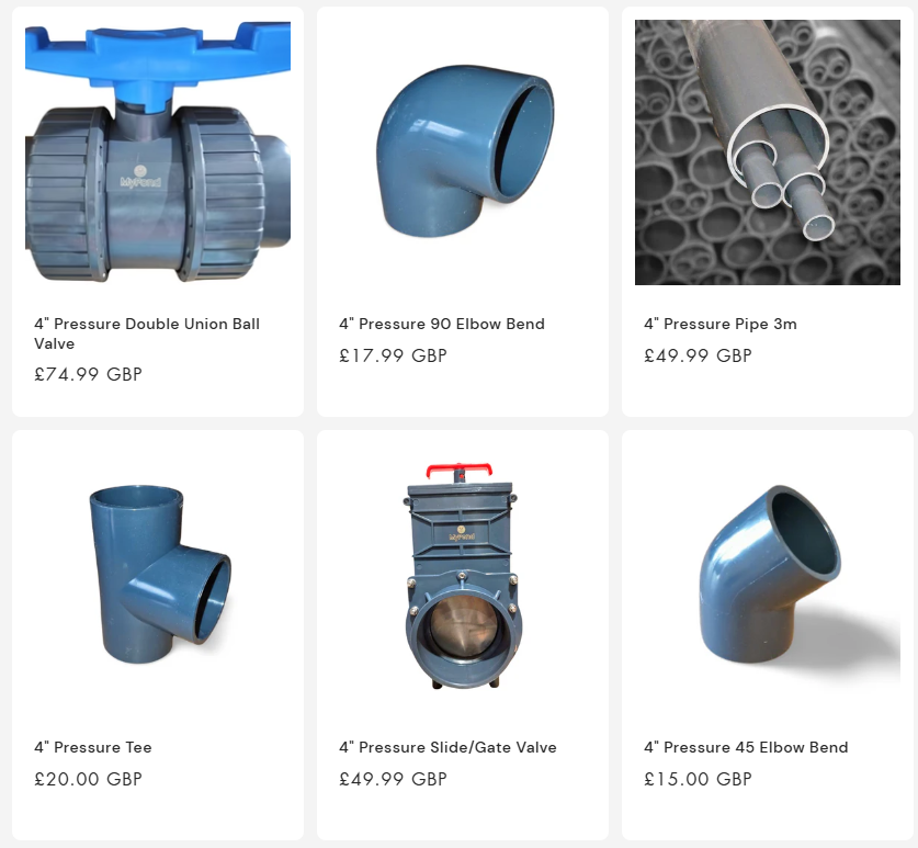 4" Pressure Pipe & Fittings
