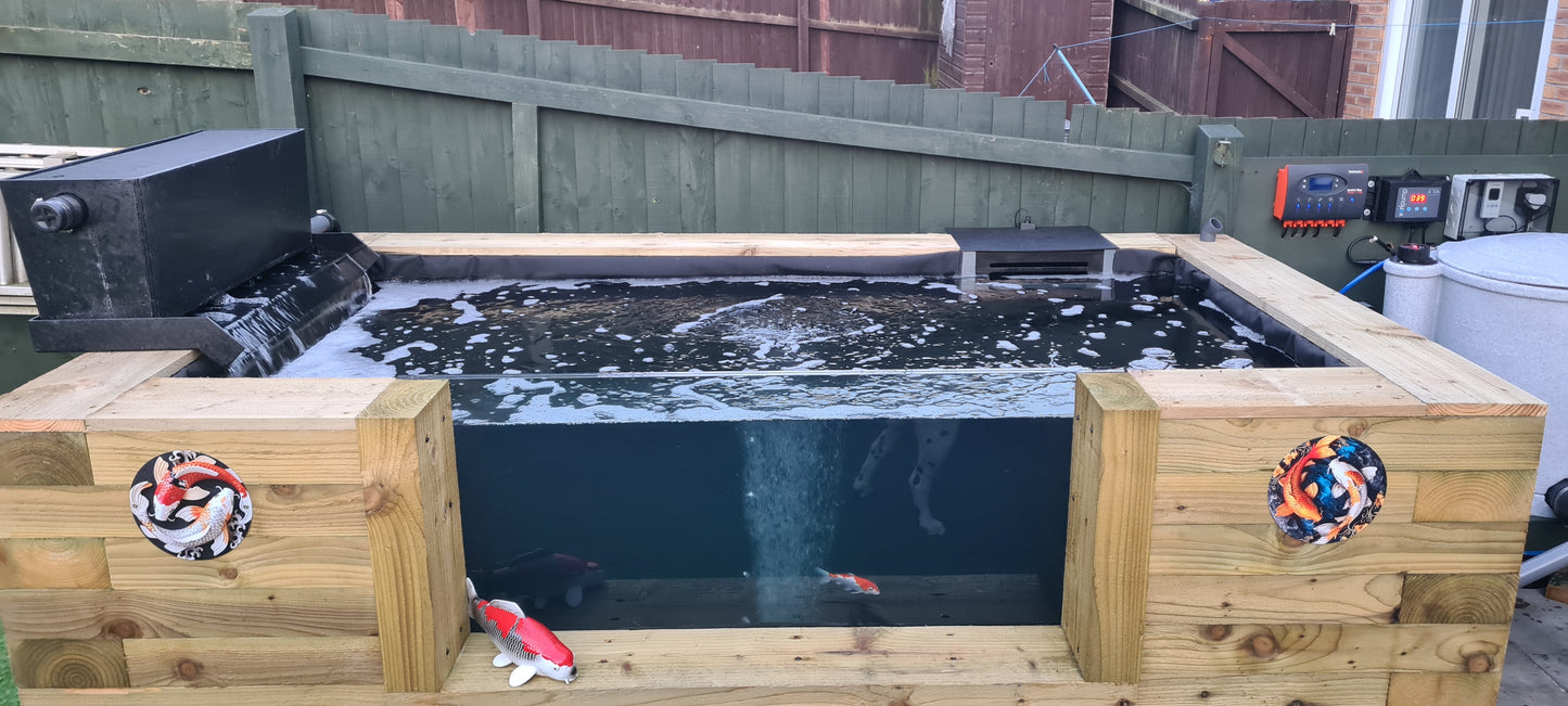 3 x 2 Meter Railway Sleeper Pond Kit