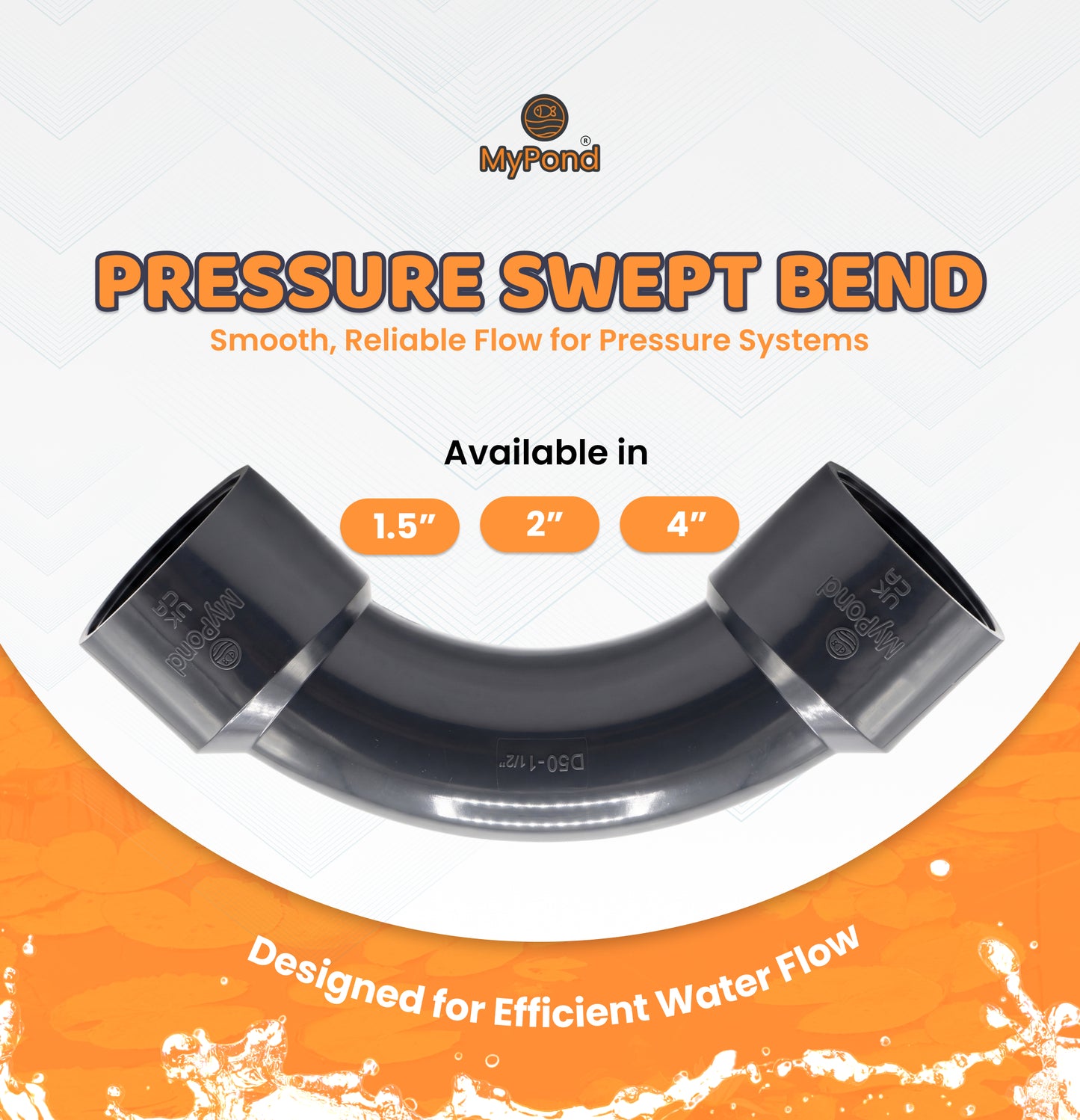Pressure Swept Bend - Imperial Inch Sizing