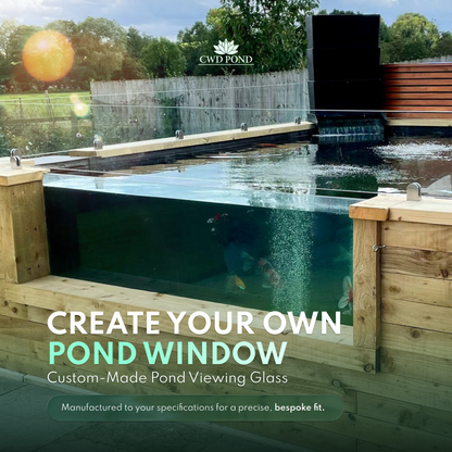 Bespoke Koi Pond Viewing Window Glass