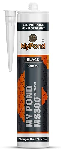 MyPond MS300 Black Sealant 300ml - Professional Marine Grade Pond & Aquarium Sealant