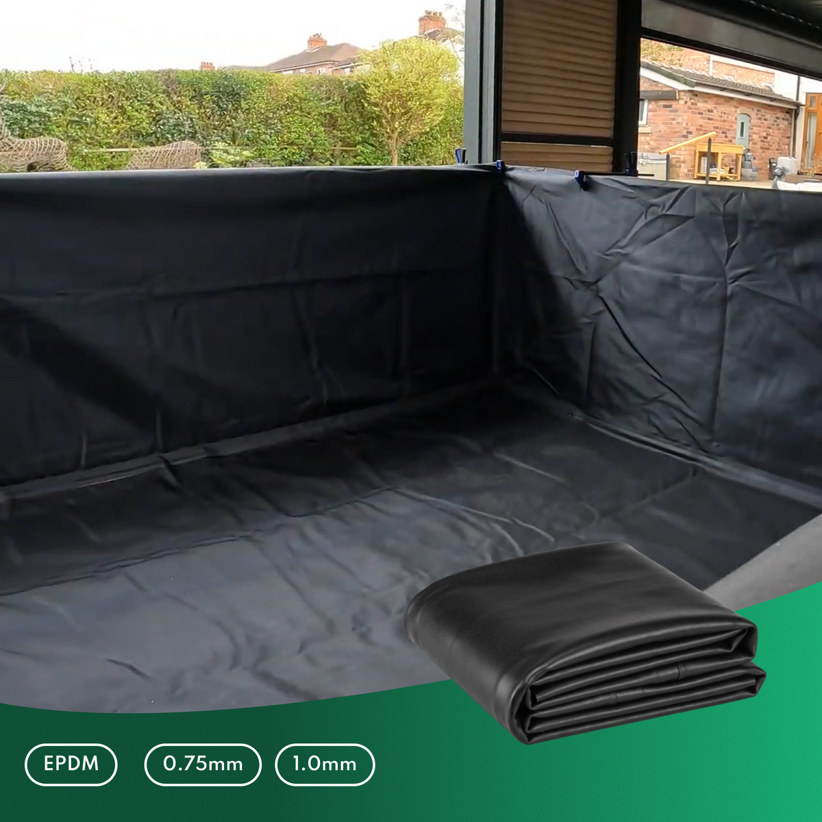 Create Your Own Pond Liner!  EPDM , Butyl Liner or 260GSM Underlay