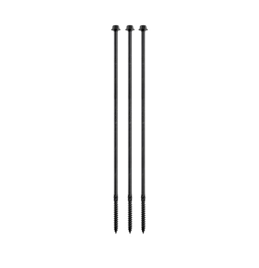 Sleeper Timber Screws Box 50 - 150mm x 6.3mm with type 17 cutting tip and knurl