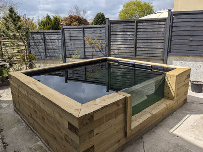 Create Your Own Pond | CWD Railway Sleeper Kit with Window