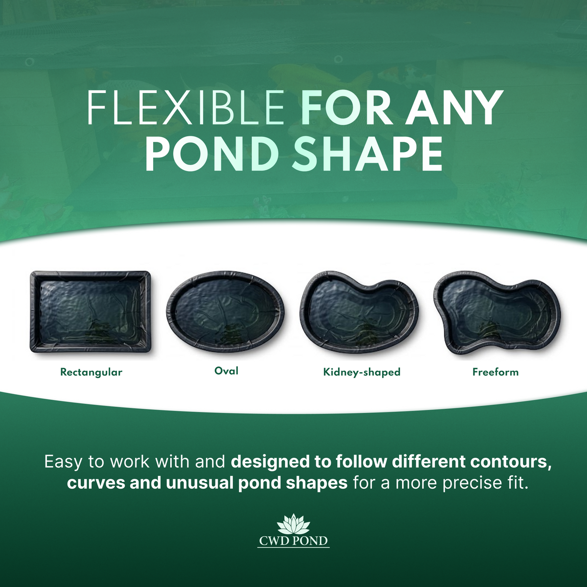 Create Your Own Pond Liner!  EPDM , Butyl Liner or 260GSM Underlay
