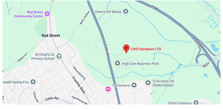 Map showing our location