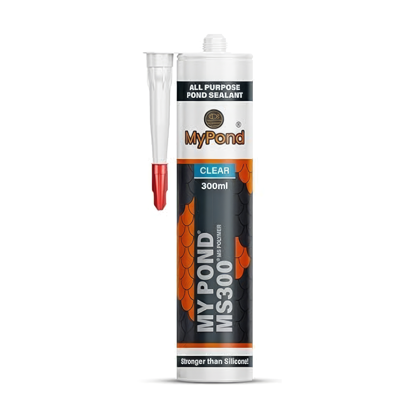 MyPond MS300 Clear Sealant 300ml - Professional Marine Grade Pond & Aquarium Sealant