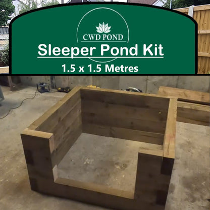 Create Your Own Pond | CWD Railway Sleeper Kit with Window