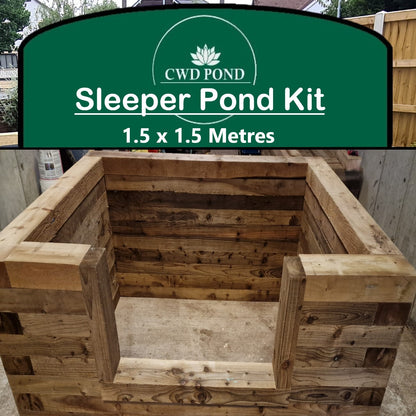 Create Your Own Pond | CWD Railway Sleeper Kit with Window